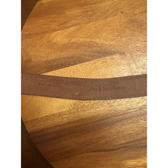 Mens Ralph Lauren Brown Belt With Leather Buckle 32/80 X  1 1/4” main image 4